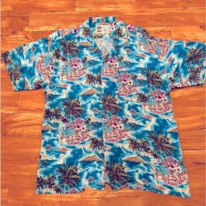 Vintage Varon Hawaiian 🌺 shirt size L‎ 16-16 1/2